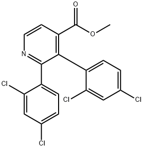 Methyl 2,3-bis(2,4-dichlorophenyl)isonicotinate Structure