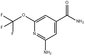 2-Amino-6-(trifluoromethoxy)pyridine-4-carboxamide Structure