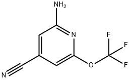 2-Amino-4-cyano-6-(trifluoromethoxy)pyridine Structure