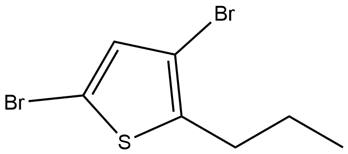 3,5-Dibromo-2-propylthiophene Structure