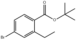 4-Bromo-2-ethyl-benzoic acid tert-butyl ester 구조식 이미지