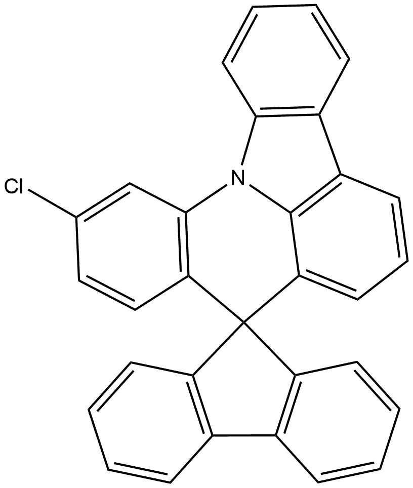 11′-Chlorospiro[9H-fluorene-9,8′-indolo[3,2,1-de]acridine] Structure