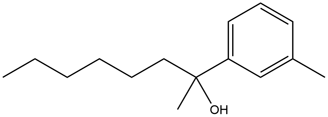 α-Hexyl-α,3-dimethylbenzenemethanol Structure