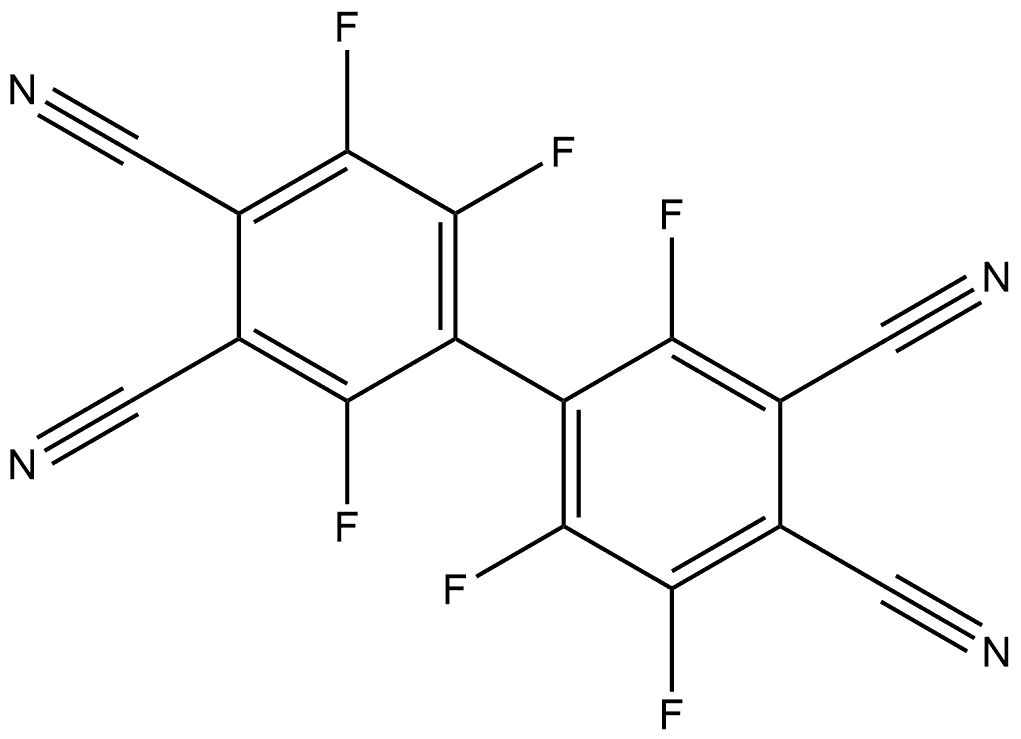 2,2′,5,5′,6,6′-Hexafluoro[1,1′-biphenyl]-3,3′,4,4′-tetracarbonitrile Structure