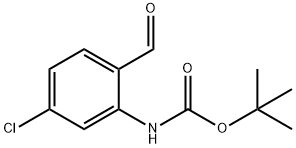 Carbamic acid, N-(5-chloro-2-formylphenyl)-, 1,1-dimethylethyl ester Structure