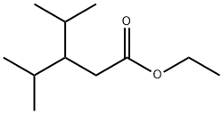 Pentanoic acid, 4-methyl-3-(1-methylethyl)-, ethyl ester Structure