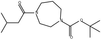 1H-1,4-Diazepine-1-carboxylic acid, hexahydro-4-(3-methyl-1-oxobutyl)-, 1,1-dimethylethyl ester Structure