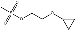 Ethanol, 2-(cyclopropyloxy)-, 1-methanesulfonate Structure