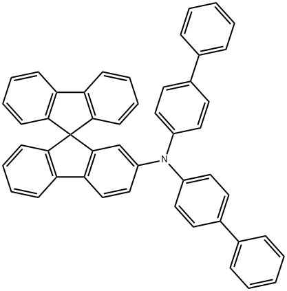 9,9'-Spirobi[9H-fluoren]-2-amine, N,N-bis([1,1'-biphenyl]-4-yl)- Structure