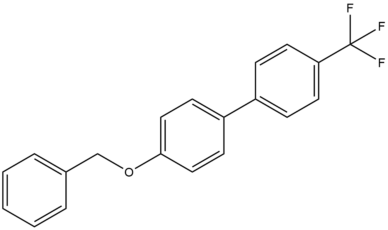 4-(Phenylmethoxy)-4'-(trifluoromethyl)-1,1'-biphenyl Structure