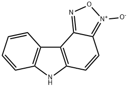 6H-[1,2,5]Oxadiazolo[3,4-c]carbazole 3-oxide Structure