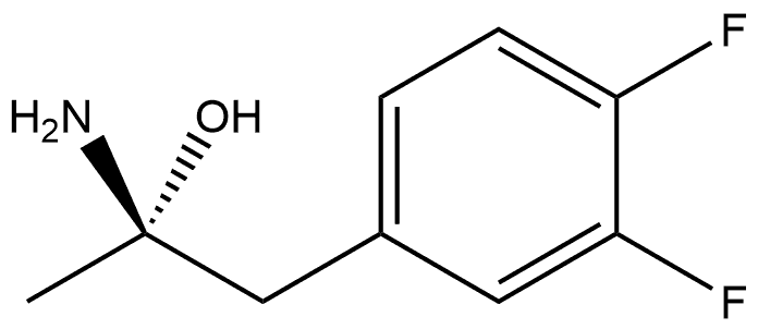 Benzenepropanol, β-amino-3,4-difluoro-, (βS)- Structure