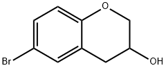 2H-1-Benzopyran-3-ol, 6-bromo-3,4-dihydro- Structure