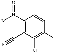 Benzonitrile, 2-chloro-3-fluoro-6-nitro- Structure