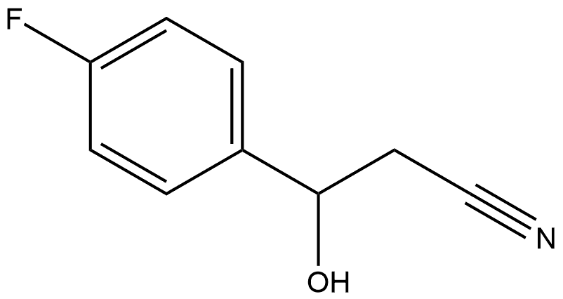 Benzenepropanenitrile, 4-fluoro-β-hydroxy- 구조식 이미지