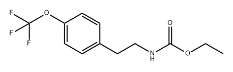 Carbamic acid, N-[2-[4-(trifluoromethoxy)phenyl]ethyl]-, ethyl ester 구조식 이미지