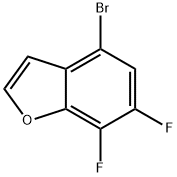 Benzofuran, 4-bromo-6,7-difluoro- Structure