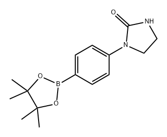 2-Imidazolidinone, 1-[4-(4,4,5,5-tetramethyl-1,3,2-dioxaborolan-2-yl)phenyl]- Structure