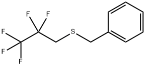 Benzene, [[(2,2,3,3,3-pentafluoropropyl)thio]methyl]- Structure