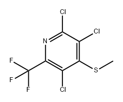 Pyridine, 2,3,5-trichloro-4-(methylthio)-6-(trifluoromethyl)- Structure