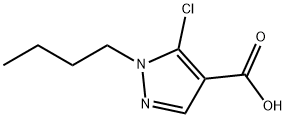 1H-Pyrazole-4-carboxylic acid, 1-butyl-5-chloro- Structure