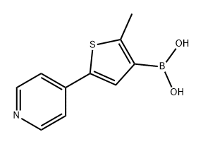 Boronic acid, B-[2-methyl-5-(4-pyridinyl)-3-thienyl]- Structure