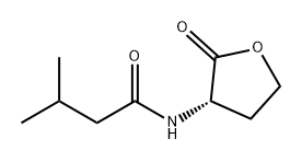 Butanamide, 3-methyl-N-[(3S)-tetrahydro-2-oxo-3-furanyl]- Structure