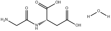 L-Aspartic acid, glycyl-, hydrate (1:1) Structure