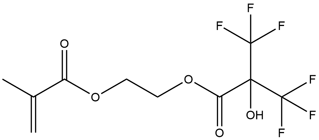 2-[3,3,3-Trifluoro-2-hydroxy-1-oxo-2-(trifluoromethyl)propoxy]ethyl 2-methyl-2-propenoate (ACI) Structure