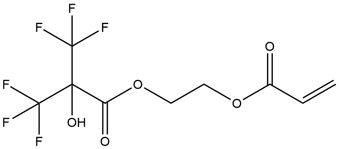 2-[3,3,3-Trifluoro-2-hydroxy-1-oxo-2-(trifluoromethyl)propoxy]ethyl 2-propenoate (ACI) Structure