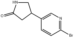 4-(6-bromopyridin-3-yl)pyrrolidin-2-one 구조식 이미지