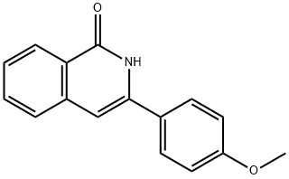 1(2H)-Isoquinolinone, 3-(4-methoxyphenyl)- 구조식 이미지