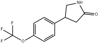 4-[4-(trifluoromethoxy)phenyl]pyrrolidin-2-one Structure