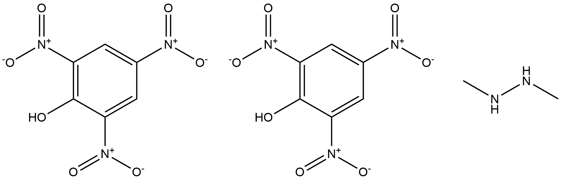 Hydrazine, 1,2-dimethyl-, compd. with 2,4,6-trinitrophenol (1:2) (ACI) Structure