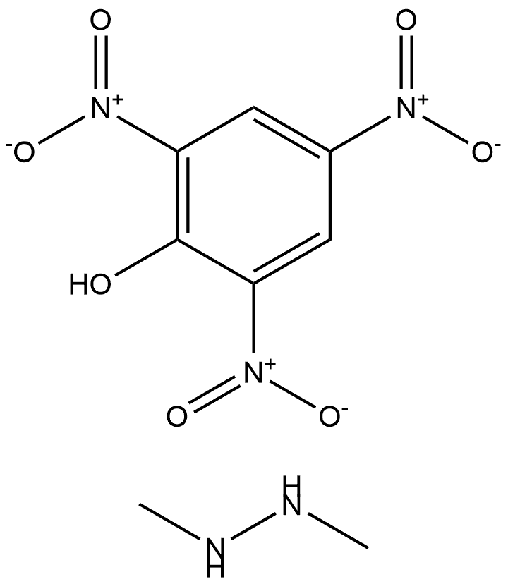 Hydrazine, 1,2-dimethyl-, compd. with 2,4,6-trinitrophenol (1:1) (ACI) Structure