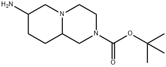 2H-Pyrido[1,2-a]pyrazine-2-carboxylic acid, 7-aminooctahydro-, 1,1-dimethylethyl ester Structure