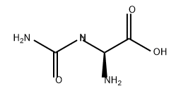 Acetic acid, 2-amino-2-[(aminocarbonyl)amino]-, (2S)- Structure