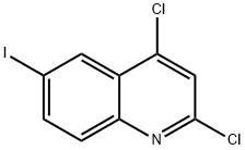 Quinoline, 2,4-dichloro-6-iodo- 구조식 이미지