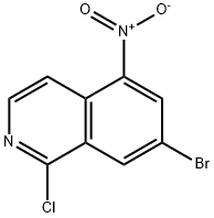 Isoquinoline, 7-bromo-1-chloro-5-nitro- Structure