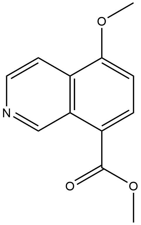 Methyl 5-methoxy-8-isoquinolinecarboxylate Structure