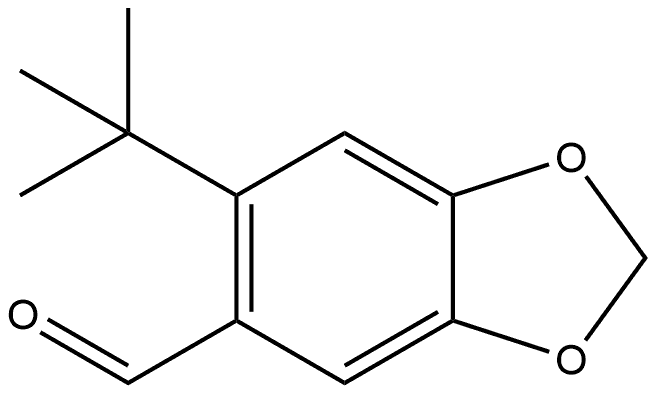 6-(1,1-Dimethylethyl)-1,3-benzodioxole-5-carboxaldehyde Structure