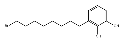 1,2-Benzenediol, 3-(8-bromooctyl)- Structure