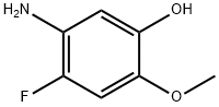 Phenol, 5-amino-4-fluoro-2-methoxy- Structure