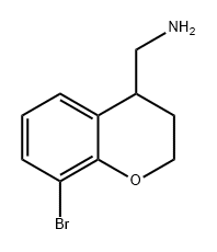2H-1-Benzopyran-4-methanamine, 8-bromo-3,4-dihydro- 구조식 이미지