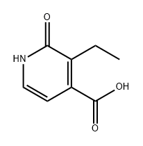 4-Pyridinecarboxylic acid, 3-ethyl-1,2-dihydro-2-oxo- Structure