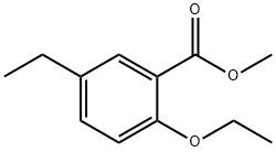 Benzoic acid, 2-ethoxy-5-ethyl-, methyl ester Structure