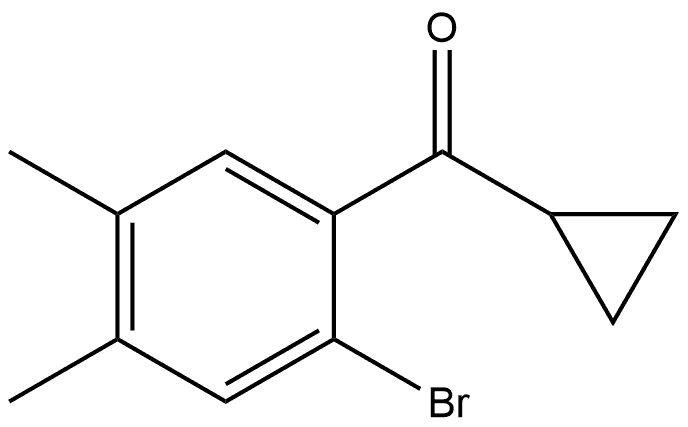 (2-Bromo-4,5-dimethylphenyl)cyclopropylmethanone Structure