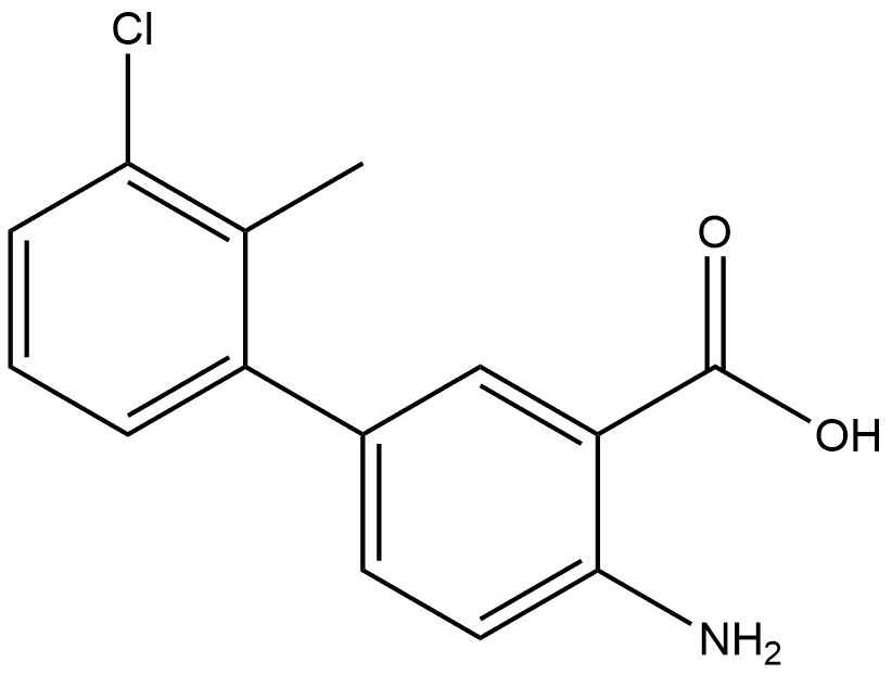 4-Amino-3′-chloro-2′-methyl[1,1′-biphenyl]-3-carboxylic acid 구조식 이미지
