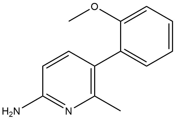 5-(2-Methoxyphenyl)-6-methyl-2-pyridinamine Structure