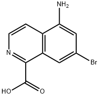 5-Amino-7-bromoisoquinoline-1-carboxylic acid Structure